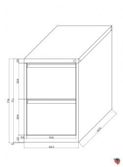 Stahl-Hängeregistratur-Schrank